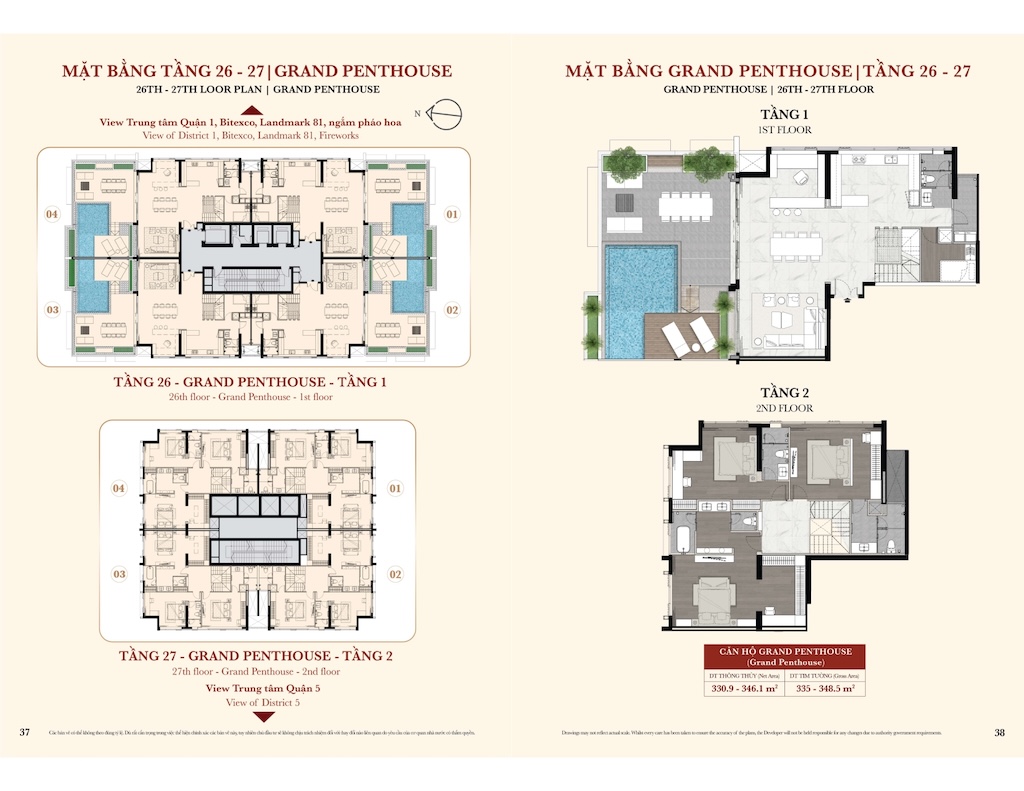 Mặt bằng căn hộ Kiều By Kita Quận 5