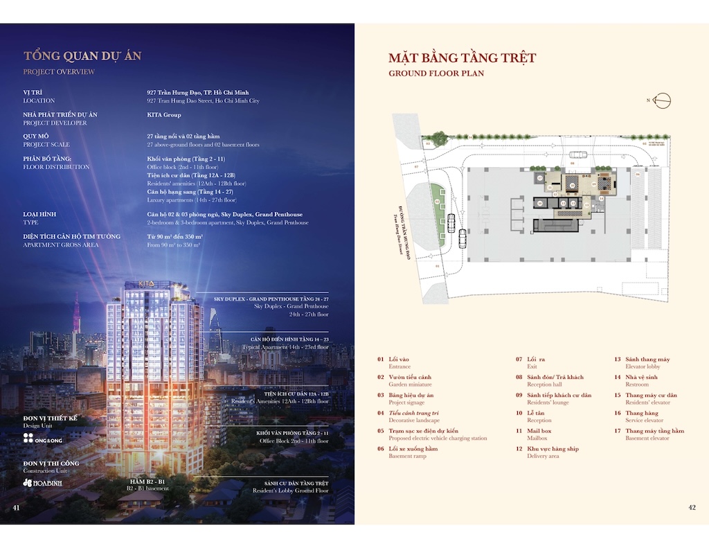 Mặt bằng dự án Kiều By Kita