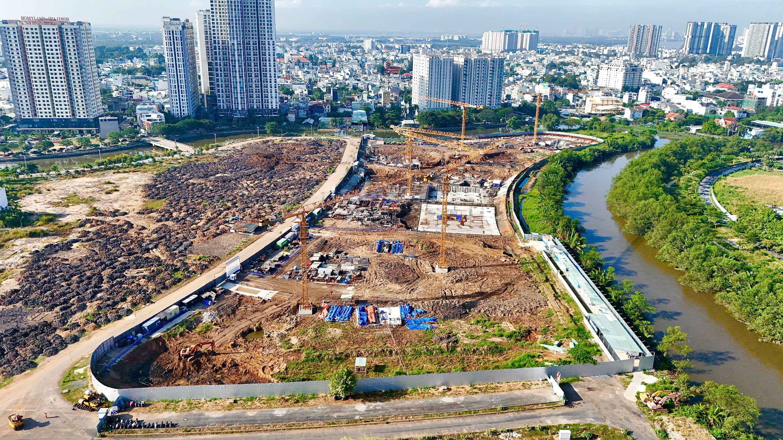 Dự án The Privé Quận 2 của Đất Xanh đang có tiến độ thi công tích cực tính đến tháng 5/2025