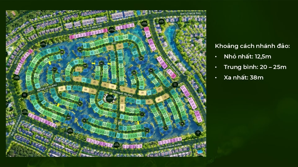 Retreat Island không chỉ nổi bật bởi vị trí 3 mặt giáp sông biệt lập