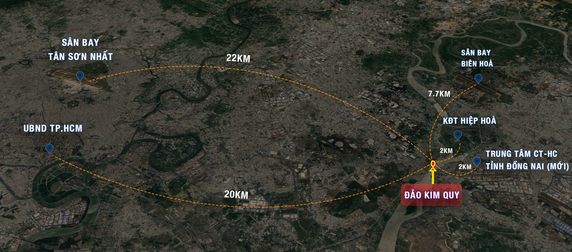 Vị trí dự án Cù Lao Tân Vạn