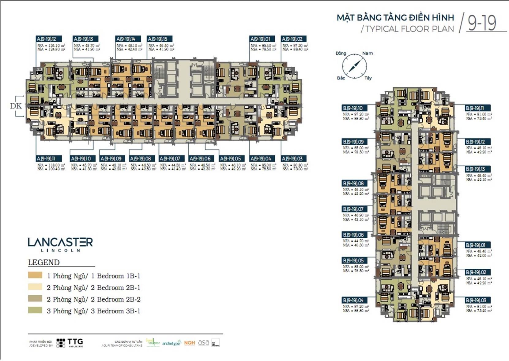 LAYOUT MẶT BẰNG CĂN HỘ LANCASTER LINCOLN Q4 - TRUNG THUỶ GROUP