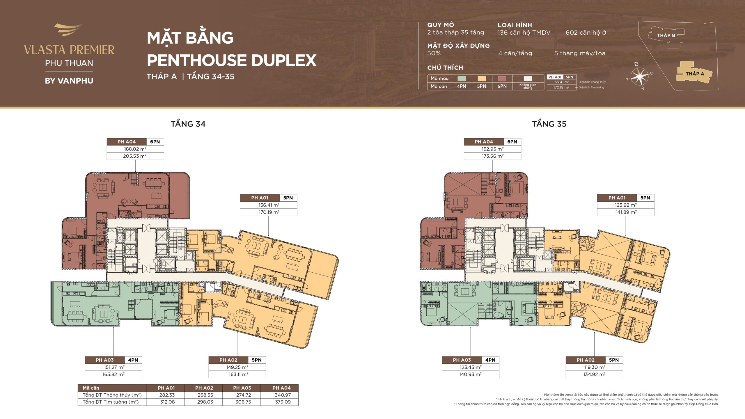 Mặt bằng penthouse duplex căn hộ vlasta premier
