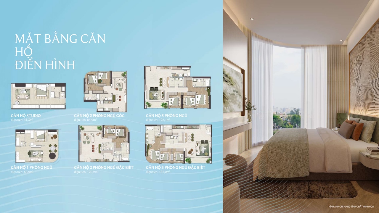 LAYOUT CĂN HỘ DỰ ÁN PALM RIVER