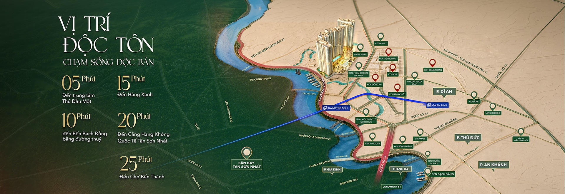 VỊ TRÍ DỰ ÁN PALM CITY - PALM RIVER QUẬN 2