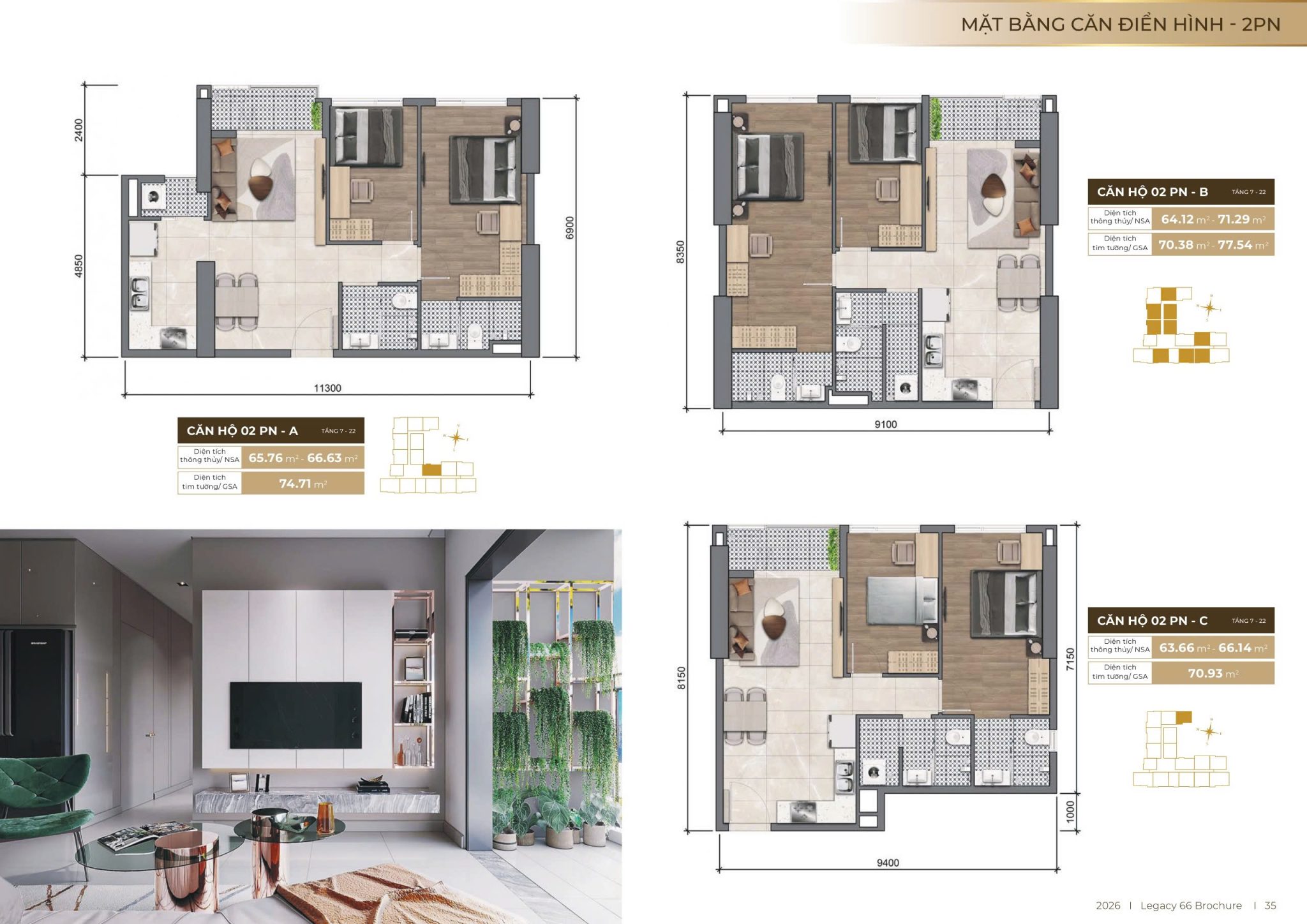LAYOUT MẶT BẰNG CĂN HỘ LEGACY 66 CHỢ LỚN HCM