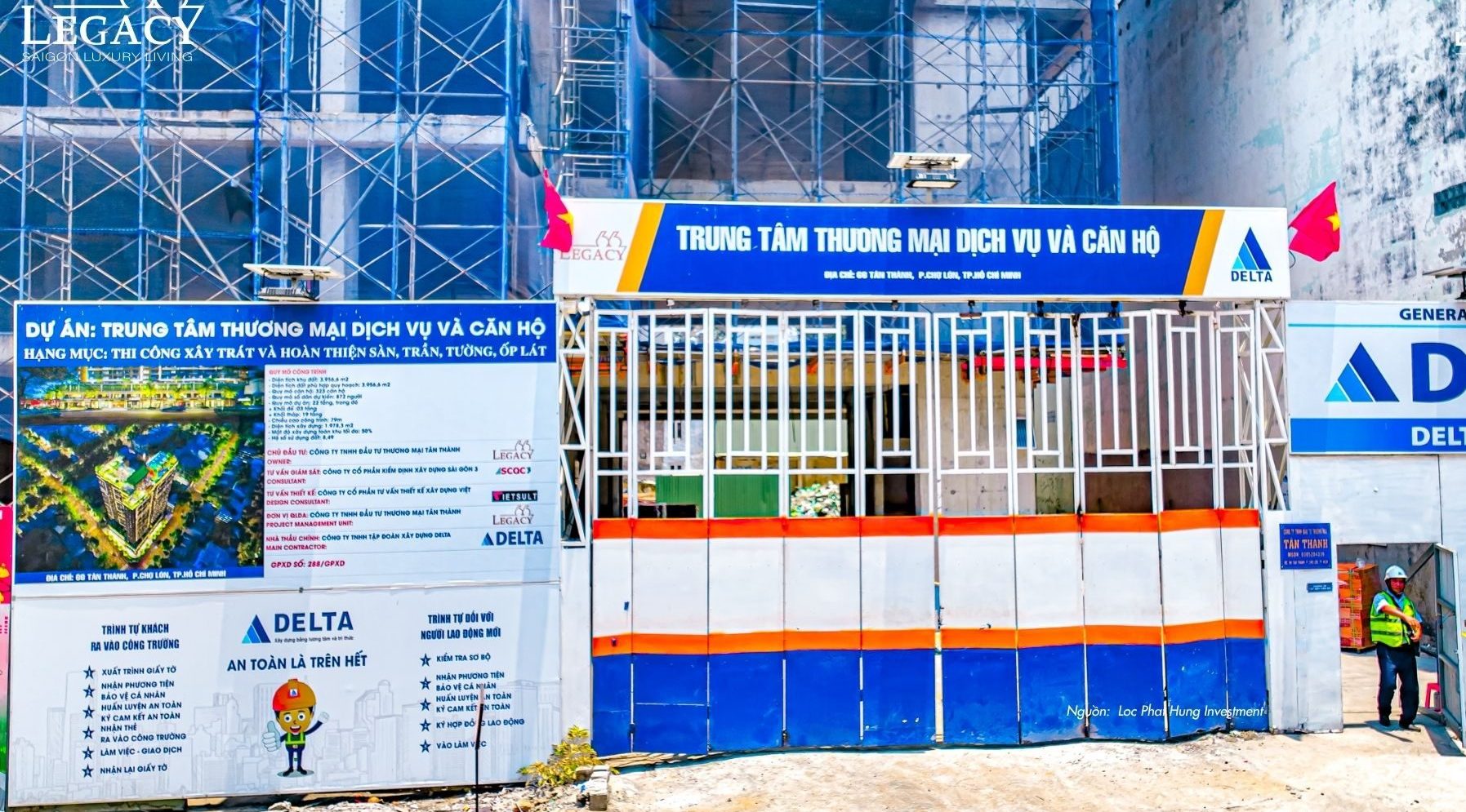 TIẾN ĐỘ THI CÔNG LEGACY 66 CHỢ LỚN MỚI NHẤT THÁNG 9.2026